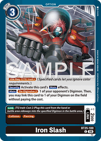 (Pre-order 22/05/2026) Iron Slash (BT25-100) Common