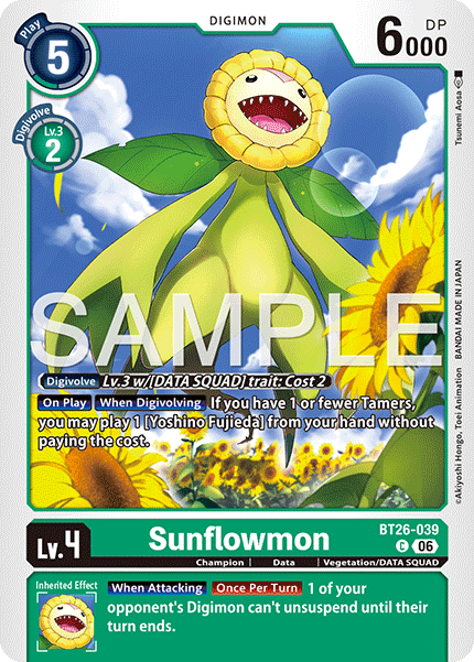 (Pre-order 28/08/2026) Sunflowmon (BT26-039) Common