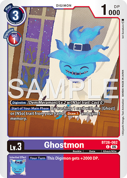 (Pre-order 28/08/2026) Ghostmon (BT26-062) Common