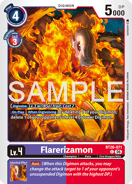 (Pre-order 28/08/2026) Flarerizamon (BT26-071) Common