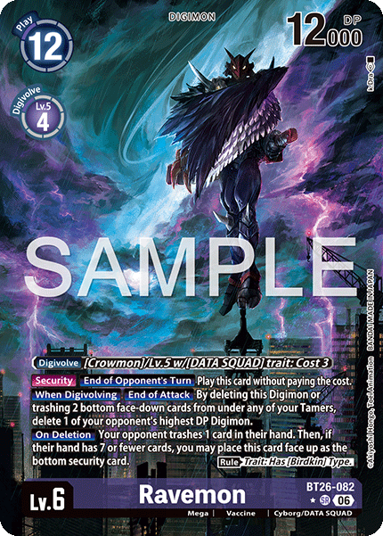 (Pre-order 28/08/2026) Ravemon (BT26-082) Alternative Art