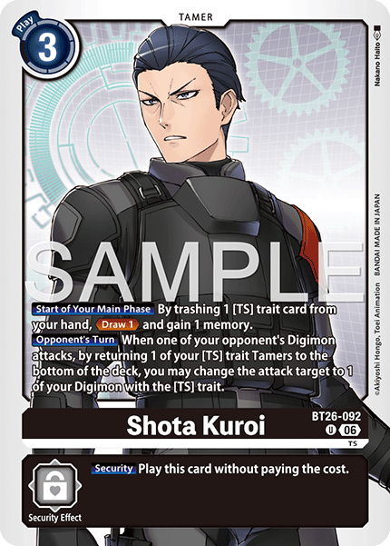 (Pre-order 28/08/2026) Shota Kuroi (BT26-092) Uncommon