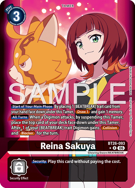 (Pre-order 28/08/2026) Reina Sakuya (BT26-093) Alternative Art