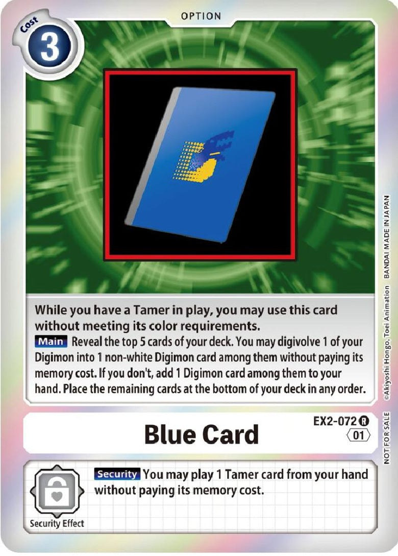 Blue Card (EX2-072) (Event Pack 4)