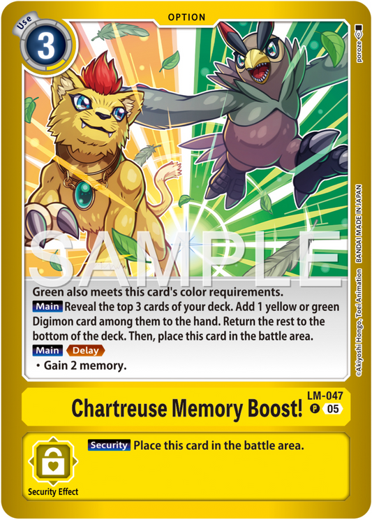 (Pre-order 31/10/2025) Chartreuse Memory Boost! (LM-047) Promo