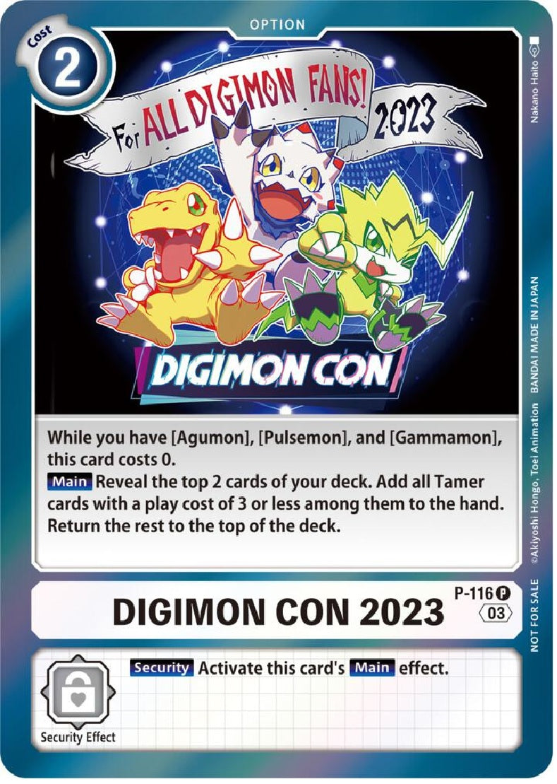 DIGIMON CON 2023 (P-116) Official Tournament Pack Vol. 11