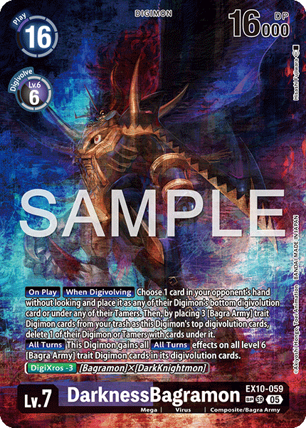 DarknessBagramon (EX10-059) SP Alternative Art