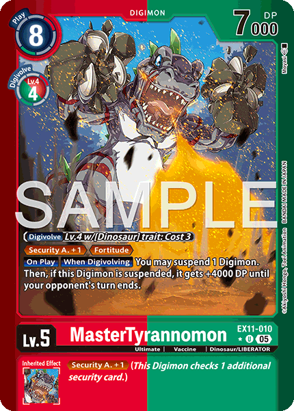 MasterTyrannomon (EX11-010) Limited Uncommon