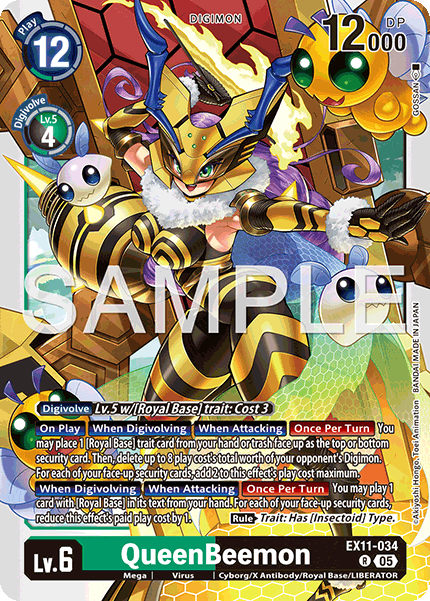 QueenBeemon (EX11-034) Rare