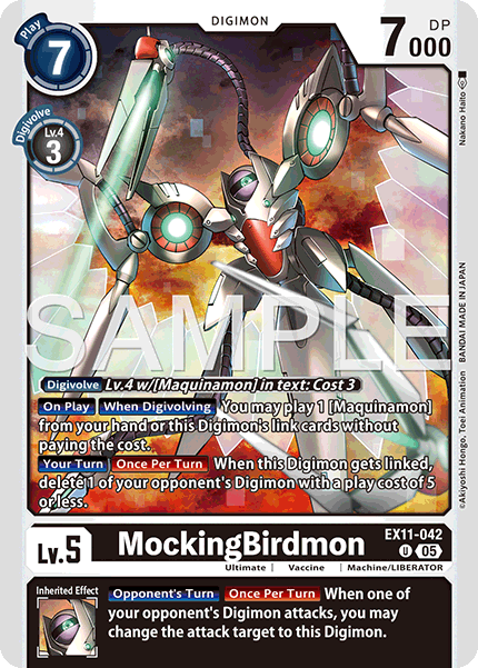 MockingBirdmon (EX11-042) Uncommon
