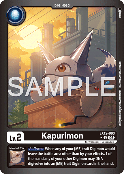 (Pre-order 3rd July 2026) Kapurimon (EX12-003) Limited Uncommon