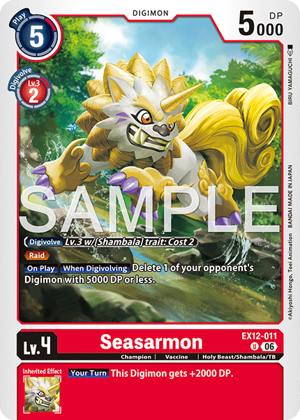 (Pre-order 3rd July 2026) Seasarmon (EX12-011) Uncommon