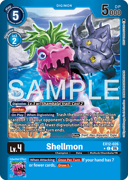 (Pre-order 3rd July 2026) Shellmon (EX12-026) Limited Common