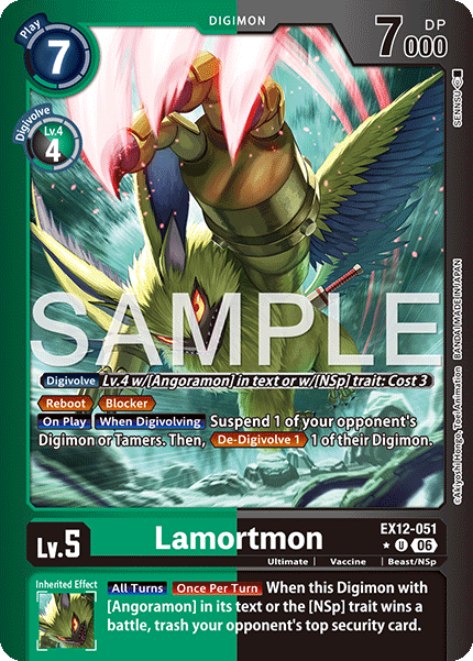 (Pre-order 3rd July 2026) Lamortmon (EX12-051) Limited Uncommon
