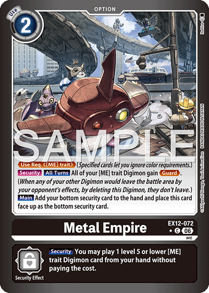 (Pre-order 3rd July 2026) Metal Empire (EX12-072) Limited Common