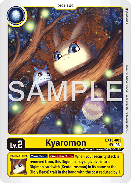 (Pre-order 2nd October 2026) Kyaromon (EX13-003) Uncommon