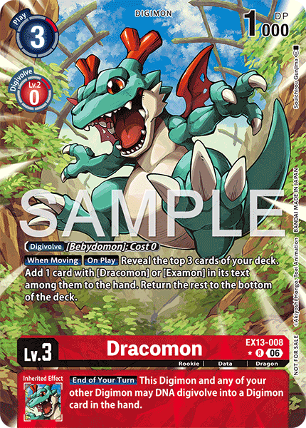 (Pre-order 2nd October 2026) Dracomon (EX13-008) Box Topper