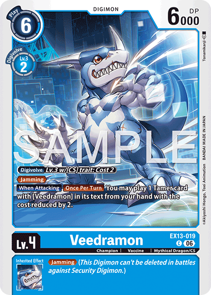 (Pre-order 2nd October 2026) Veedramon (EX13-019) Common
