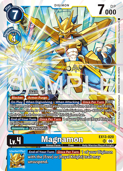 (Pre-order 2nd October 2026) Magnamon (EX13-020) Super Rare
