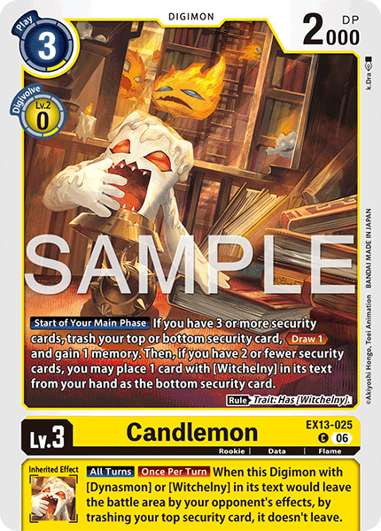 (Pre-order 2nd October 2026) Candlemon (EX13-025) Common