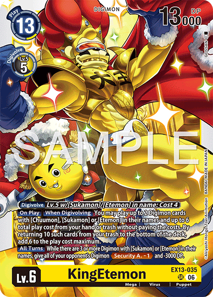 (Pre-order 2nd October 2026) KingEtemon (EX13-035) Super Rare