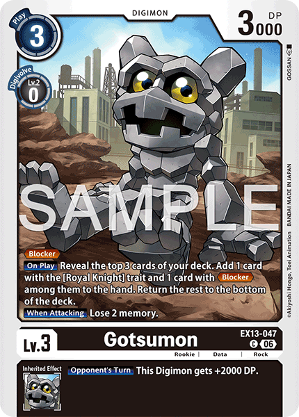 (Pre-order 2nd October 2026) Gotsumon (EX13-047) Common