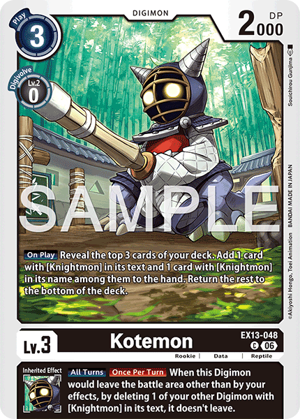 (Pre-order 2nd October 2026) Kotemon (EX13-048) Common