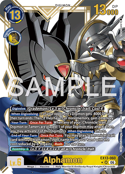 (Pre-order 2nd October 2026) Alphamon (EX13-060) Alternative Art