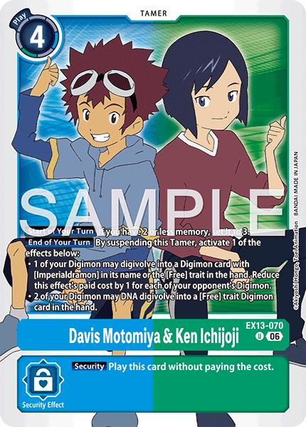 (Pre-order 2nd October 2026) Davis Motomiya & Ken Ichijoji (EX13-070) Uncommon