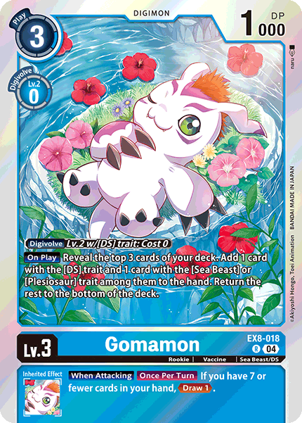 Gomamon (EX8-018) Rare