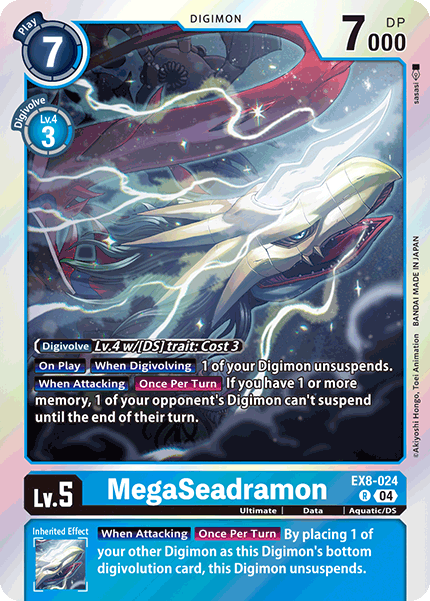 MegaSeadramon (EX8-024) Rare