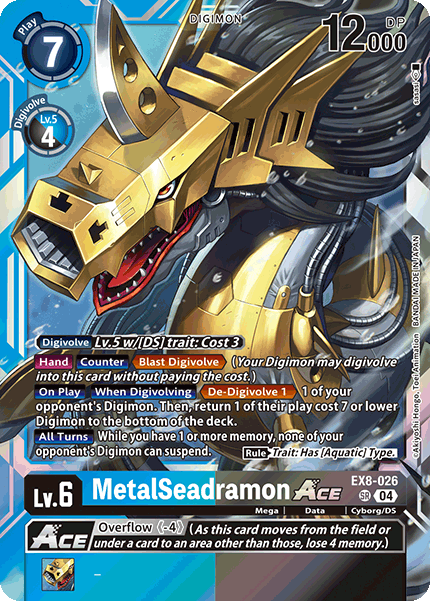 MetalSeadramon ACE (EX8-026) Super Rare