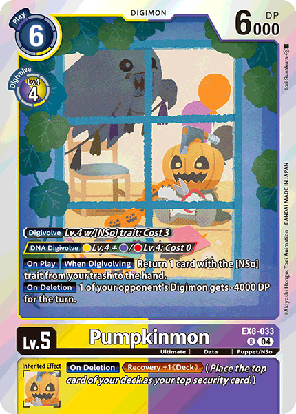 Pumpkinmon (EX8-033) Rare