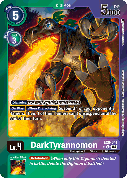 DarkTyrannomon (EX8-041) Limited Common