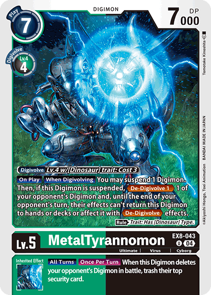 MetalTyrannomon (EX8-043) Uncommon