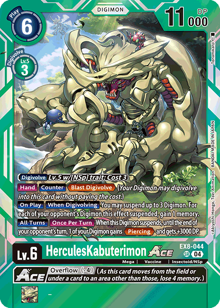 HerculesKabuterimon ACE (EX8-044) Super Rare