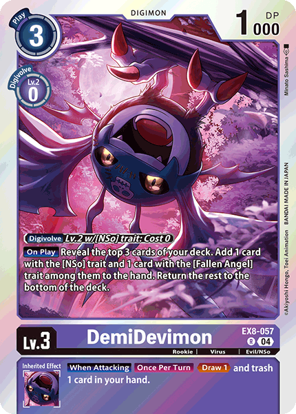 DemiDevimon (EX8-057) Rare