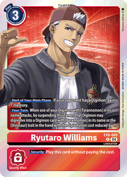 Ryutaro Williams (EX8-065) Rare