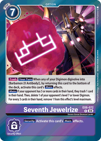 Seventh Jewelrize (EX8-072) Rare