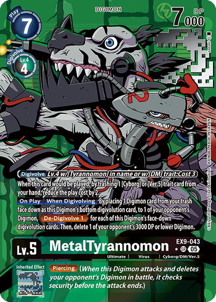 MetalTyrannomon (EX9-043) Alternative Art