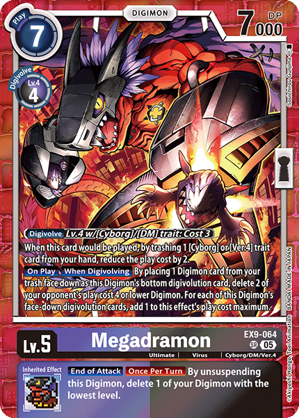 Megadramon (EX9-064) Super Rare