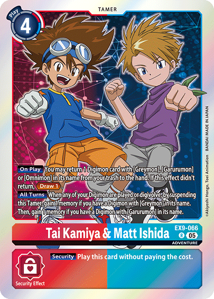 Tai Kamiya & Matt Ishida (EX9-066) Rare