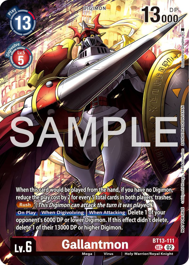 Gallantmon (BT13-111) Alternative Art Limited Card Pack