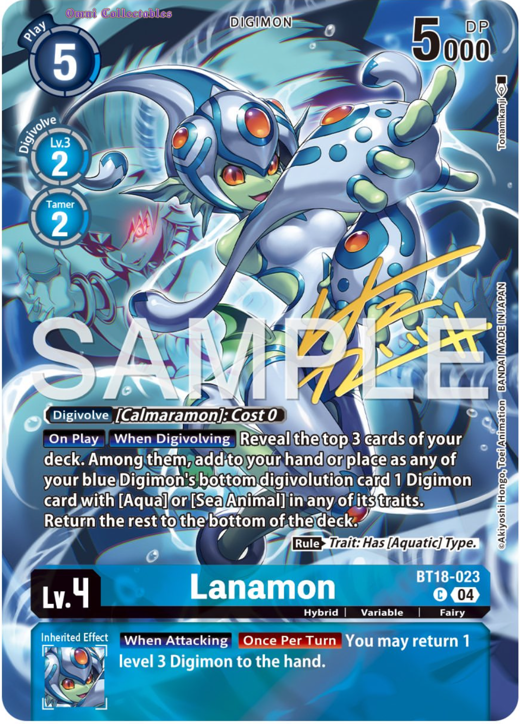 Lanamon (BT18-023) Signatured Rare