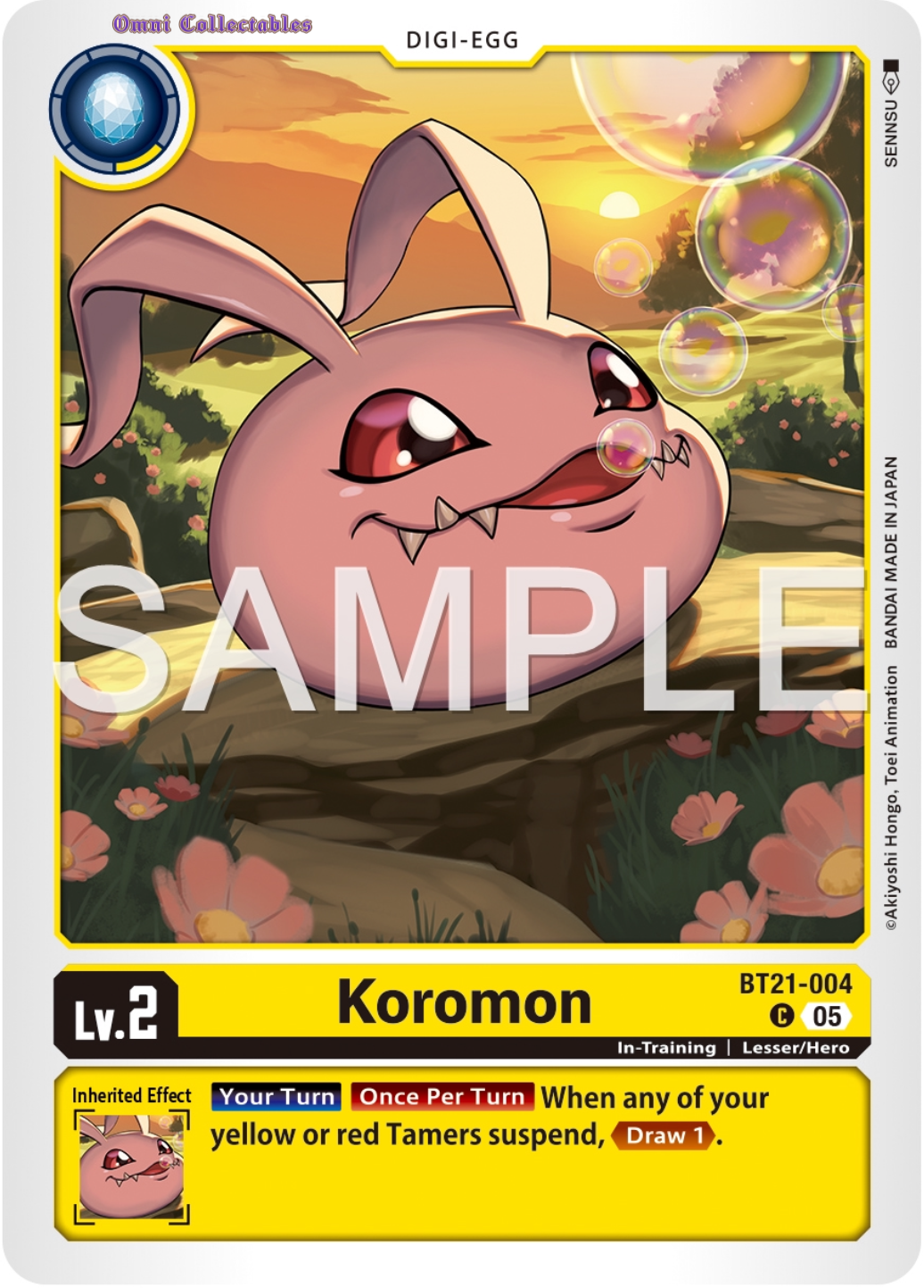Koromon (BT21-004) Common