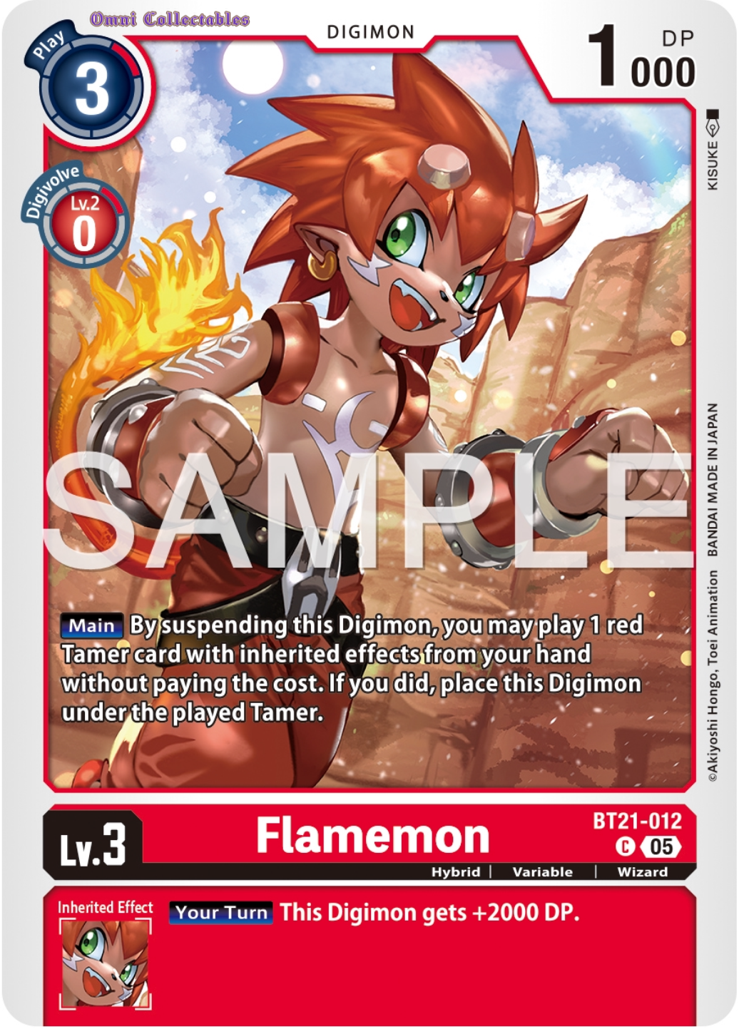 Flamemon (BT21-012) Common