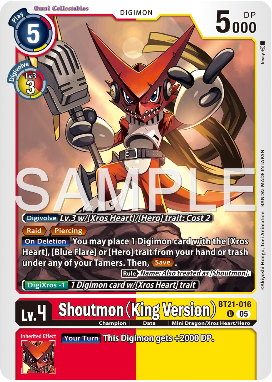 Shoutmon (King Version) (BT21-016) Uncommon
