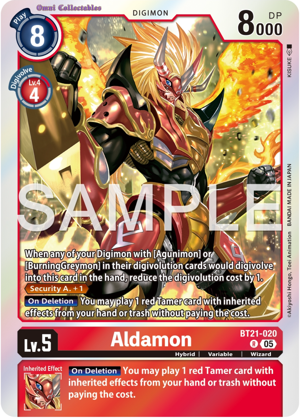 Aldamon (BT21-020) Rare