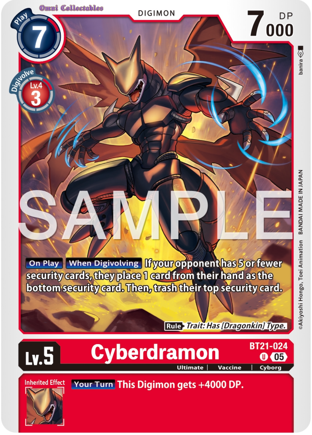 Cyberdramon (BT21-024) Uncommon