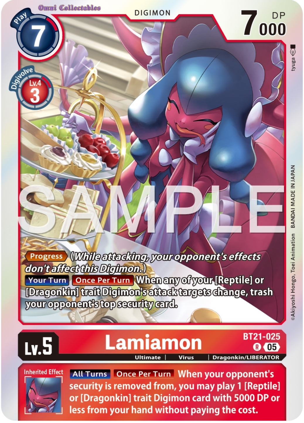 Lamiamon (BT21-025) Rare